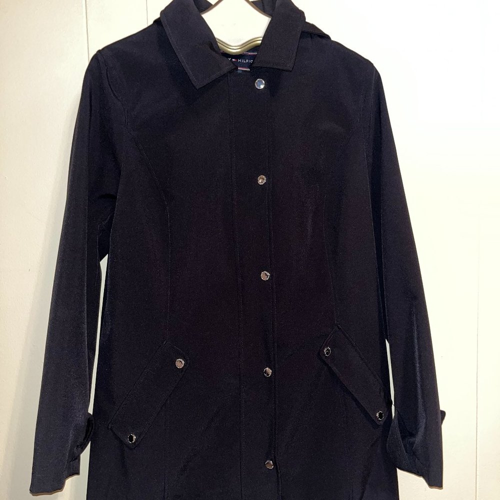 Tommy Hilfiger Black Trench Coat (large)